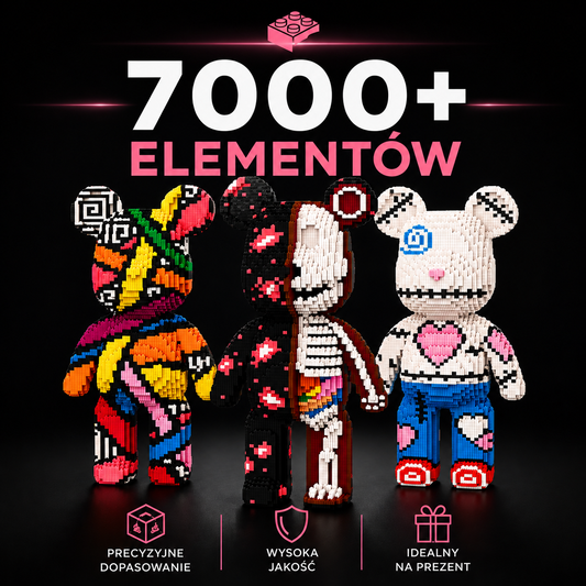TeddyBlocks™ XXL - Miś z 7000+ Elementów!